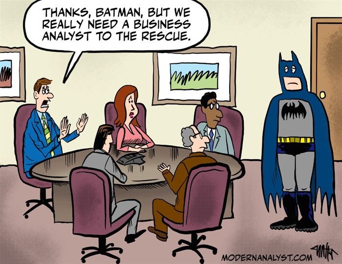 Humor - Cartoon: Business Analyst to the Rescue